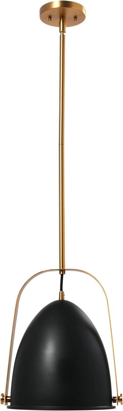 Zelda - 2-Tone Metal Ceiling Light, Black and Brushed Gold