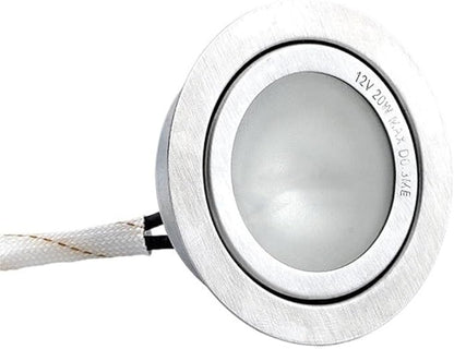 2Pc 12VDC 3000K Home Range Hood Accessories Recessed Round LED Lighting 12V Warm Light(Plug EL)