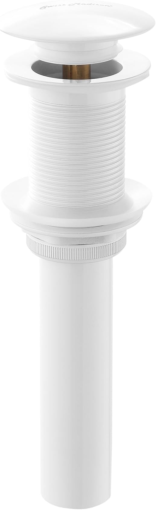 Residential Non-Overflow Pop Up Sink Drain 1.75 in Glossy White
