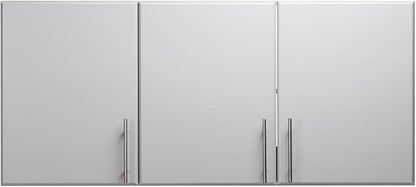 Prepac Elite 54" Wall Cabinet, Light Gray Storage Cabinet with 2 Adjustable Shelves, Storage for Pantry, Kitchen and Bathroom 12" D x 54" W x 24" H