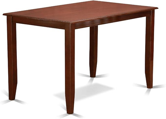 East West Furniture BUT-MAH-T Buckland Rectangle Counter Height Dining Table for Small Spaces, 30x48 Inch, Mahogany