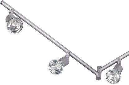 Globe Electric 59351 Payton 6-Light Foldable Track Lighting, Matte Silver