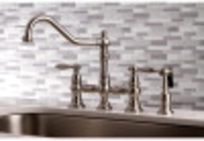 Kingston Brass KS3270ALBS Kitchen Faucet with Side Sprayer, Matte Black