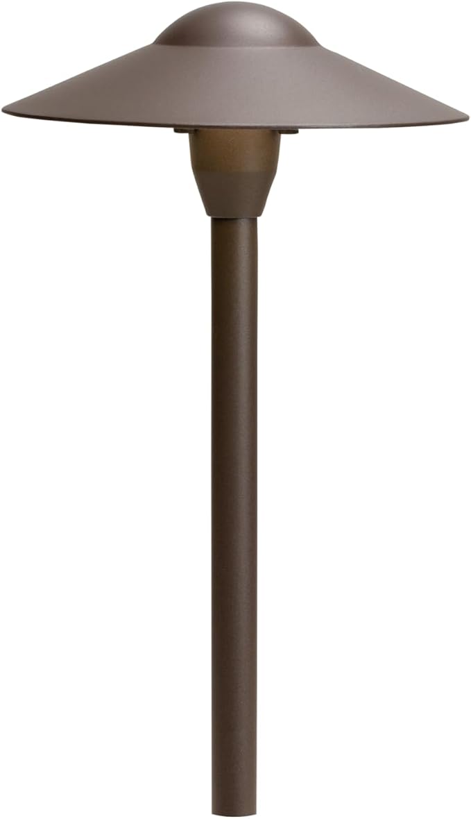Kichler 15410AZT Path & Spread 1-Light 12V, Textured Architectural Bronze
