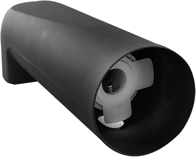 SENTO Slip On Black Universal Bathroom Tub Spout Without Diverter, Durable Heavy Duty Metal Bathtub Faucet Without Shower Diverter - 7 Inches 1/2" Copper Pipe, Matte Black
