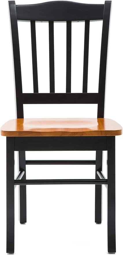 Boraam Shaker Dining Room Side Chairs, Set of 2 - Black/Oak