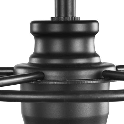 Progress Lighting Chambers Collection 1-Light Farmhouse Pendant Light Matte Black 11.00x10.00x10.00