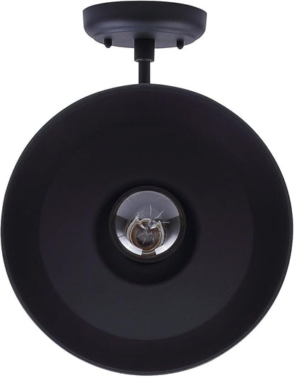Canarm Hattie 1-Light Outdoor Barn Light, 10-Inch Black Wall Mounted Gooseneck Outdoor Lighting, Wet-Rated for Porch, Garage and Entryway