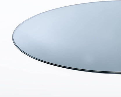 Spancraft 36" Inch Round 1/2" Thick Clear Glass Table Top with Ogee Edge and Tempered Glass, Replacement Glass Table Top, Great for Dining Tables, end Tables, and Outdoor Patio Table Tops or Table