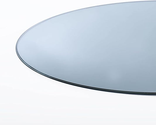 Spancraft 36" Inch Round 1/2" Thick Clear Glass Table Top with Ogee Edge and Tempered Glass, Replacement Glass Table Top, Great for Dining Tables, end Tables, and Outdoor Patio Table Tops or Table