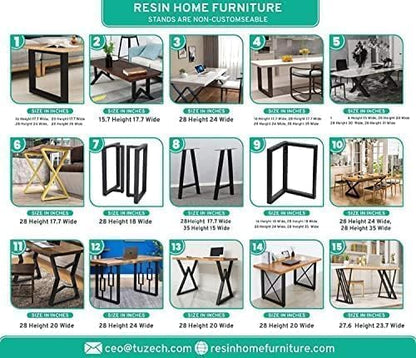 RESINHOMEFURNITURE 3D Island Epoxy Table Coffee Table Living Room Table Dining Table Console Table Patio Table Kitchen Table Centre Table Bar Counter Table Side Table (Without Stand, 60 x 36 Inches)