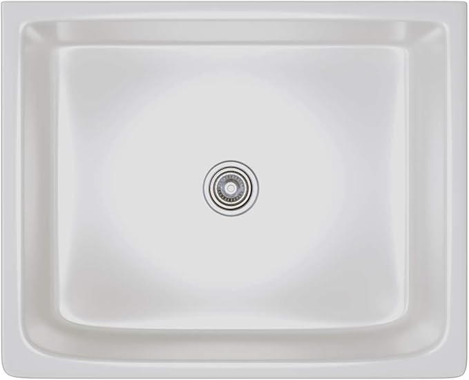 Fine fixtures Sutton Fireclay sink, 24" Apron Front Farmhouse Kitchen Sink. Solid (Not Hollow)