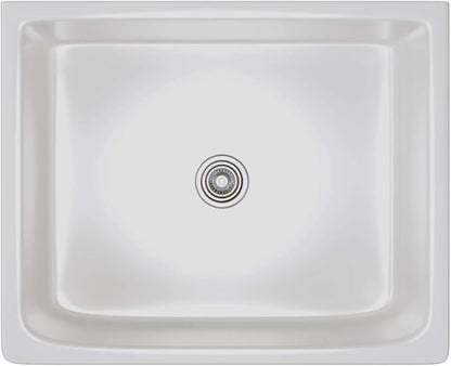 Fine fixtures Sutton Fireclay sink, 24" Apron Front Farmhouse Kitchen Sink. Solid (Not Hollow)