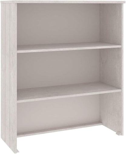 White Pine Wood Highboard Top 33.5"x33.5"x39.4" Rustic Buffet Cabinet Shelf with Two Shelves Wall Mount Sideboard for Living Room Kitchen Pantry Coffee Bar