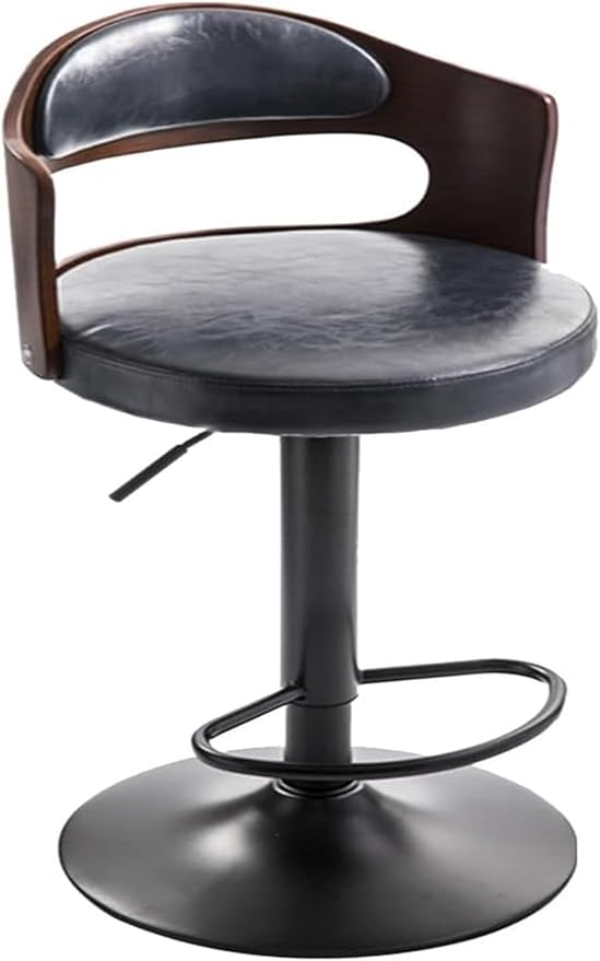 Adjustable s with Back, Upholstered Stools with Footrest and Armrests for Kitchen Island and Counter Height Dining,/Blue a