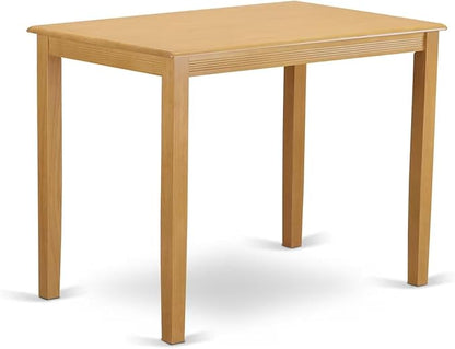 East West Furniture YAT-OAK-H Yarmouth Rectangle Counter Height Dining Table, 30x48 Inch, OAK
