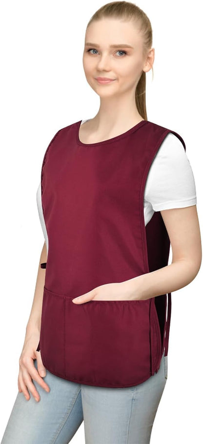 TFTAFAN Cobbler Apron Unisex Waterproof Apron with 2 Deep Pockets Art Smock for Painting Cleaning Artiest Apron work kitchen