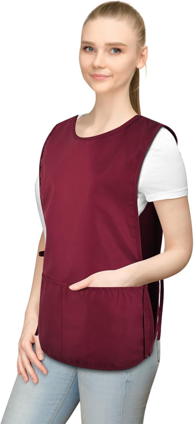 TFTAFAN Cobbler Apron Unisex Waterproof Apron with 2 Deep Pockets Art Smock for Painting Cleaning Artiest Apron work kitchen