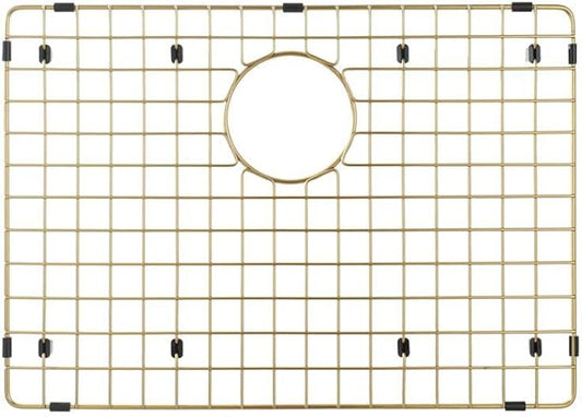 Starstar Sinks Protector Matte Gold 304 Stainless Steel Kitchen Sink Bottom Grid, Rack (20 L x 15 W)