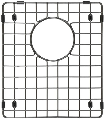 Starstar 50/50 Double Bowl Kitchen Sink Matte Black 304 Stainless Steel Bottom Two Grids (11.75 x 14)