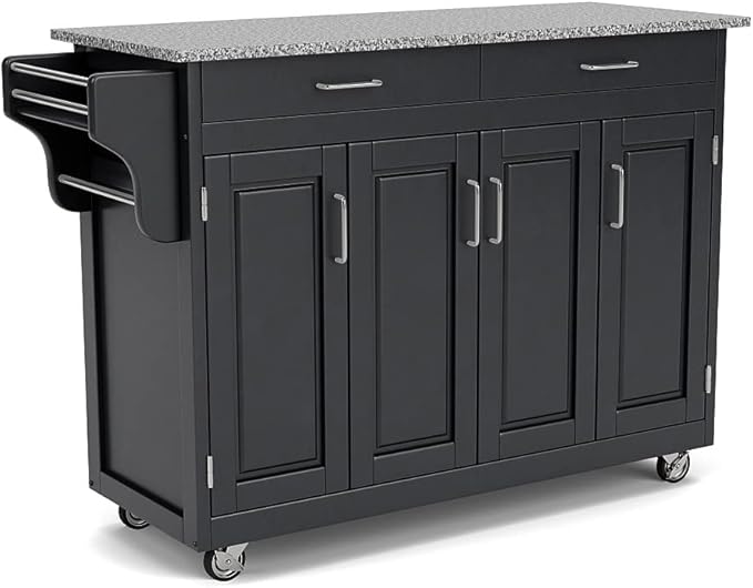 Homestyles Create Kitchen Cart, Black