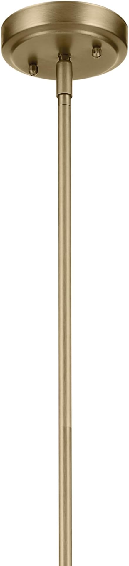 Everly 17.75" 1-Light Bell Pendant with Clear Seeded Glass in Brushed Natural Brass, for a Kitchen Island, Dining Nook, or Home Bar, (17.75" x 8.75") 42047NBRCS