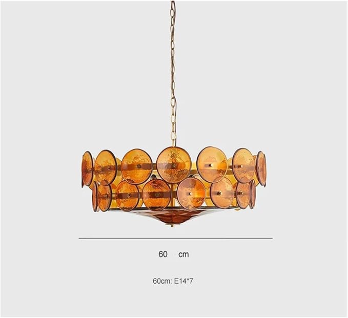 French Retro Design Brown Glass Lamp Living Room Lamp American Minimalist Bedroom Light Luxury Dining Room Chandelier,Modern Lighting