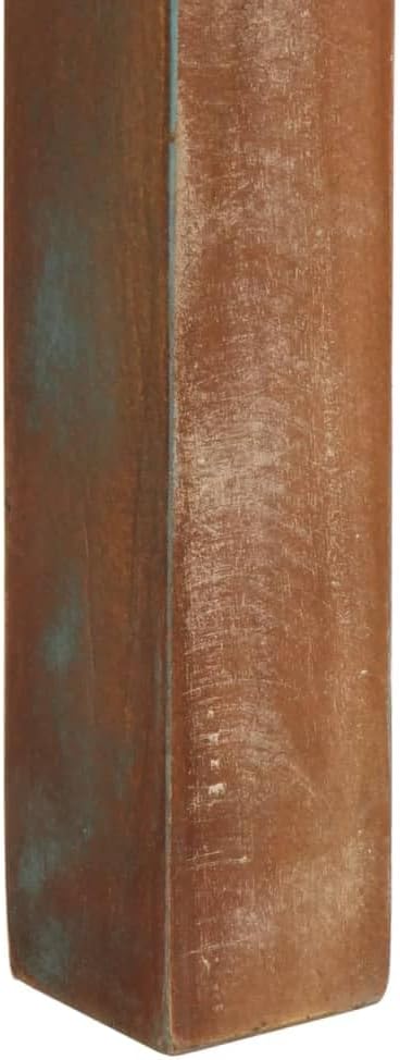 Dining Table Reclaimed Wood 43.3x21.7x29.9 in Multicolour Distressed Finish Rectangle Small Kitchen Table for Dining Room, Apartment or Loft