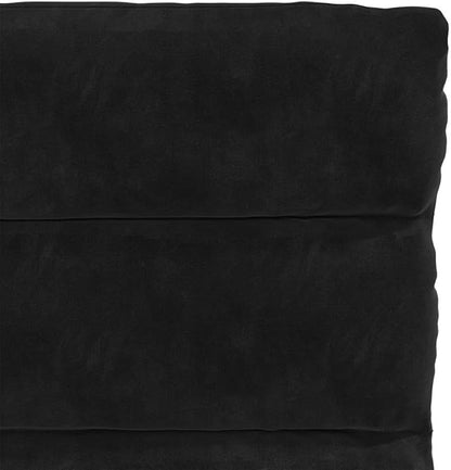 Modern Dining Chairs Set of 2 Black Velvet Upholstered with Matte Finish for Dining Room Kitchen and Living Room