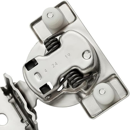 Ravinte 10 Pack 5 Pairs 1-5/16 inch Overlay Soft Close Hinges for Kitchen Cabinet Hinges Satin Nickel Hidden Hinges Stainless Steel Concealed Hinge self Closing