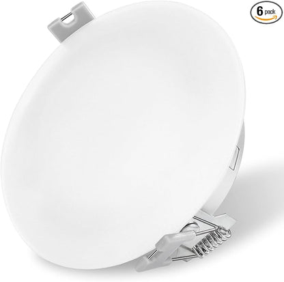 Risestar LED RV Recessed Ceiling Light 4.5Inch DC12V Cabinet Light Interior Lighting, LED Lights for Automobiles RV Motorhome Camper Caravan Trailer Boat, Warm White (Pack of 1)