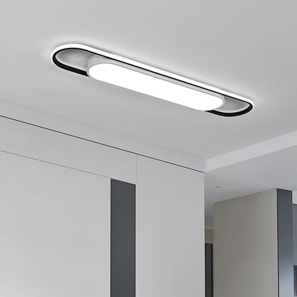 3Ft Cool White Modern LED Ceiling Lighting,50W Metal Linear Ceiling Lamp,6500K High Brightness Simple Long Light for Kitchen Dining Living Room Laundry, Garage Cloakroom Lighting (36.2Inch)
