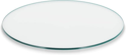 The Better Bevel 36 inch Round Glass Table Top - Clear Tempered Glass Surface Protector - Safe Flat Polished Edge - Coffee, Dining and End Table