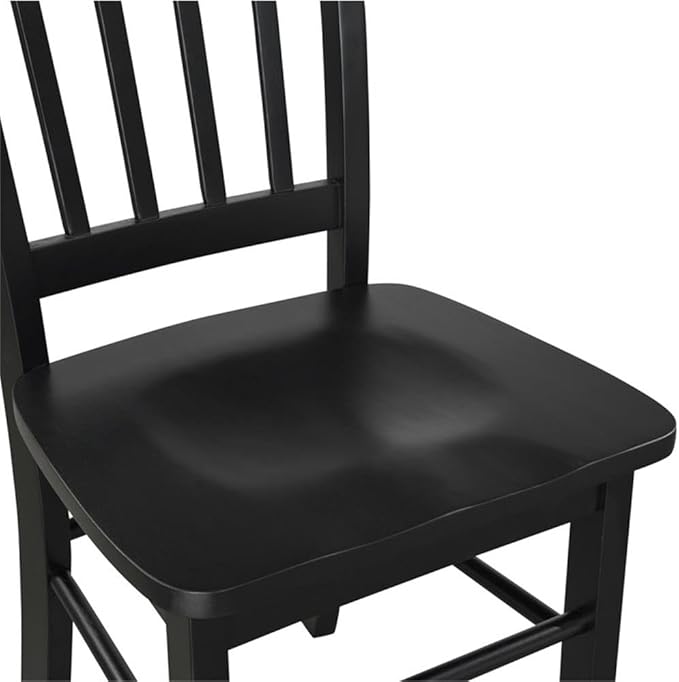 Boraam Shaker Dining Room Side Chairs, Set of 2 – Black Finish