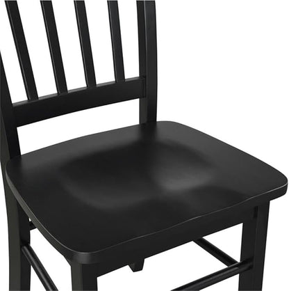 Boraam Shaker Dining Room Side Chairs, Set of 2 – Black Finish