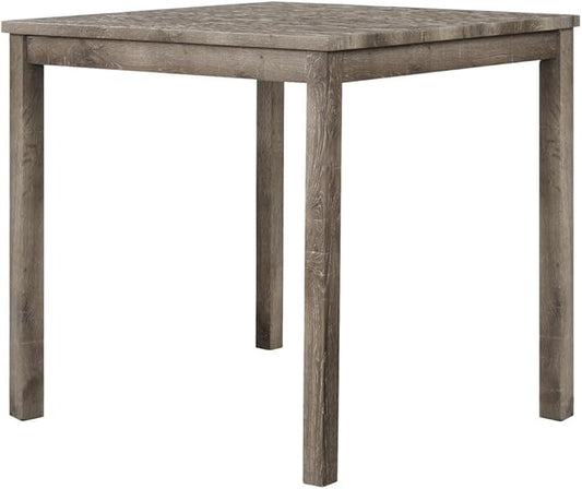 Cooper 36" Square Counter Height Dining Table, Solid and Engineered Wood Construction, Modern Contemporary Design, All-Wood Tabletop and Base, Perfect for Modern Kitchens or Bars, (Antique Oak)