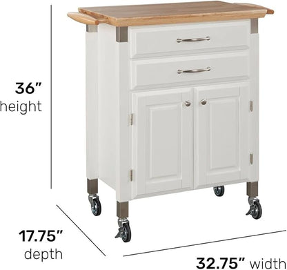 homestyles Dolly Madison Off-White Kitchen Cart