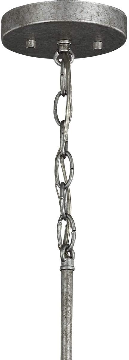 Progress Lighting Chambers Collection 1-Light Farmhouse Pendant Light Galvanized
