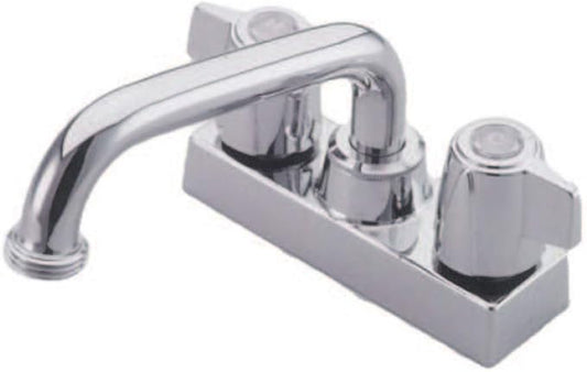 Kingston Brass KB470 Traditional Double-Handle 2-Hole Deck Mount Laundry Faucet in Polished Chrome