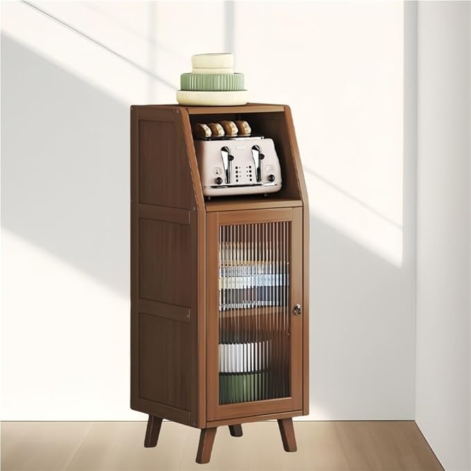 Sideboard, Prefab Tiny Homes, Kitchen Hutch, Hutch Cabinet with Storage, Bakers Rack, Kitchen Island, Storage Cabinet for Kitchen, Foyer, Study(13.8 * 13 * 37.4in)