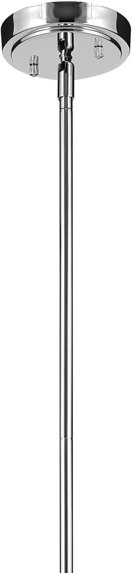 Everly 17.75" 1-Light Bell Pendant with Clear Seeded Glass in Chrome, for a Kitchen Island, Dining Nook, or Home Bar, (17.75" x 8.75") 42047CHCS
