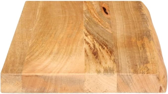Solid Mango Wood Table Top 23.6 x 7.9 x 1.5 Inch, Rectangular Rustic Replacement Desktop for Kitchen Dining Room Coffee Table, DIY Furniture Project