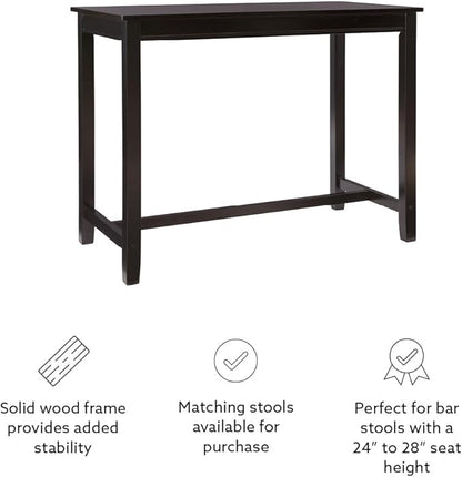 Linon Claridge Black 36 inch Height Bar Table