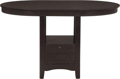 Extension Counter Dining Table Extendable Kitchen Dining Table with Sturdy Elegant Base Modern Classic Versatile Table Practical(Brown)