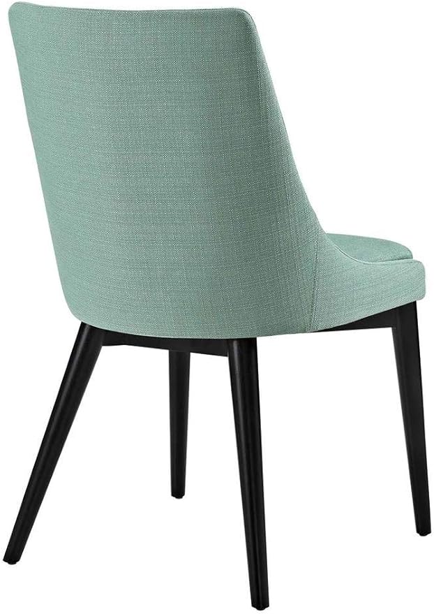 Modway Viscount Mid-Century Modern Upholstered Fabric Two Kitchen and Dining Room Chairs in Laguna