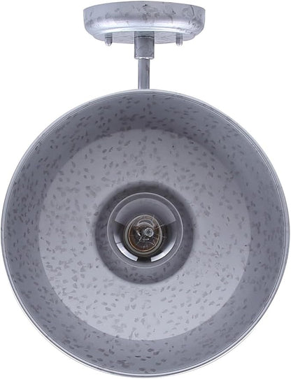 Canarm Rustica 1-Light Outdoor Barn Light, 10-Inch Galvanized Wall Mounted Gooseneck Outdoor Lighting, Wet-Rated for Porch, Garage and Entryway