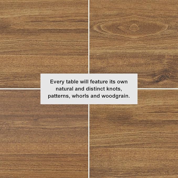 homary Japandi Oval Dining Table for 4, 59.1 Inch Solid Pine Wood Kitchen Table, Modern Mid Century Minimalist Kitchen & Dining Room Table, Double Pedestal Base, Walnut