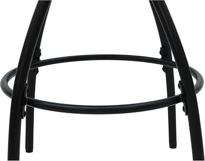Modern Backless Bar Stools Set of 2 Round Upholstered Counter Stools for Kitchen Island Velvet Dining Chairs,for Living Room