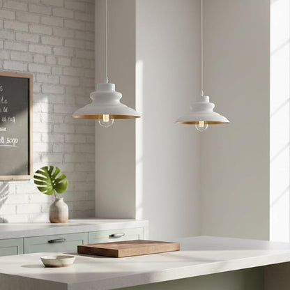 Pendant Light Fixture, Hanging Light for Kitchen Island Dining Room Bedroom Foyer, E26 Base Metal 1-Light Ceiling Lamp