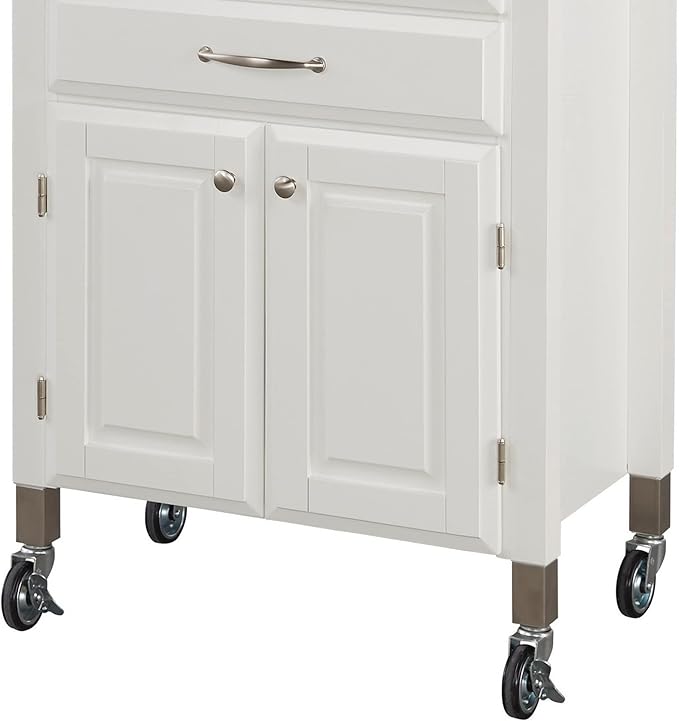 homestyles Dolly Madison Off-White Kitchen Cart